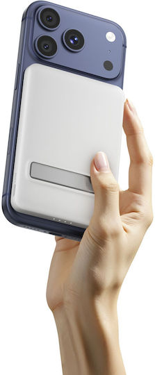 Belkin BoostCharge Slim Magnetic MagSafe Power Bank 5000mAh 15W με Θύρα USB-C Power Delivery Λευκό