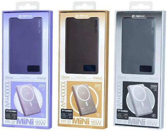 Remax FP-37 Aurora Power Bank 10000mAh 20W Power Delivery Χρυσό
