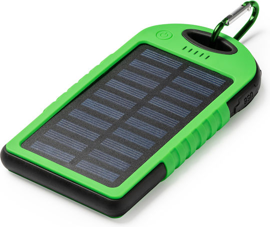 DROIDE Solar Power Bank 4000mAh with USB-A Port Red