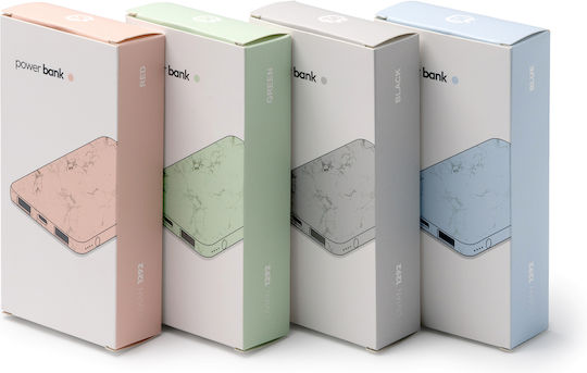 LIVIAN Power Bank 5000mAh με 2 Θύρες USB-A Κόκκινο
