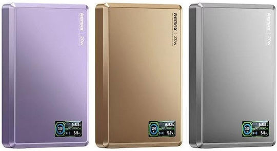 Remax FP-37 Aurora Power Bank 10000mAh 20W Stromlieferung Μαύρο