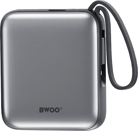 BWOO P74 Power Bank 10000mAh 22.5W with USB-C Port Silver