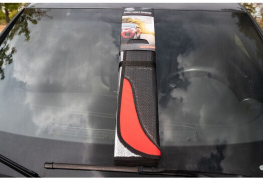 Kaver Car Windshield Sun Shade Interior Matte Double Bubble 140x70cm