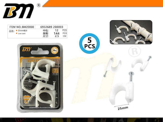 Wire Clips Cable Roka 5 Pieces 200003