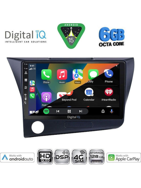 Digital IQ Car Audio System for Honda CR-Z 2010-2016 (Bluetooth/USB/WiFi/GPS/Apple CarPlay/Android Auto) with 9" Touch Screen