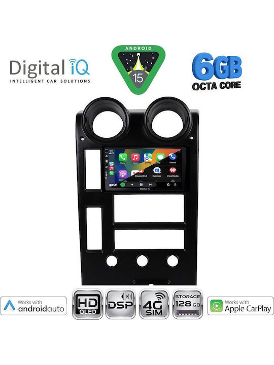 Digital IQ Car Audio System Hummer H2 2001-2007 Bluetooth USB WiFi GPS Apple CarPlay Android Auto with 9" Touch Screen