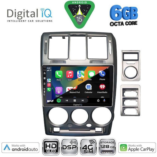 Digital IQ Ηχοσύστημα Αυτοκινήτου για Hyundai Getz 2002-2011 (Bluetooth/USB/WiFi/GPS/Apple-Carplay/Android-Auto) με Οθόνη Αφής 9"