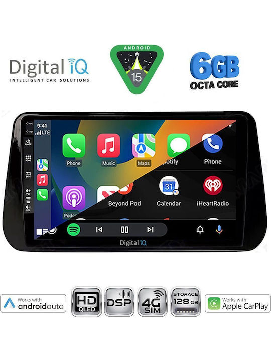 Digital IQ Car Audio System for Hyundai iX45 / Santa Fe 2021-2023 (Bluetooth/USB/WiFi/GPS/Apple CarPlay/Android Auto) with 10" Touch Screen