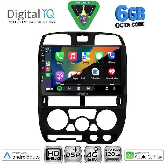 Digital IQ Car Audio System Isuzu D-Max 2002-2008 Bluetooth USB WiFi GPS Apple CarPlay Android Auto with 9" Touch Screen