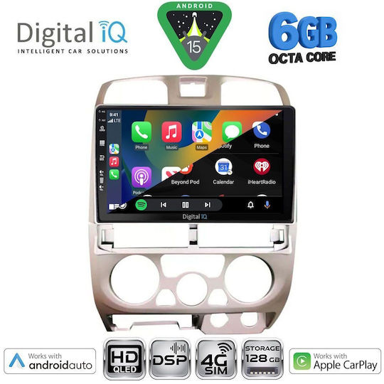 Digital IQ Car Audio System Isuzu D-Max 2002-2008 Bluetooth USB WiFi GPS Apple CarPlay Android Auto with 9" Touch Screen