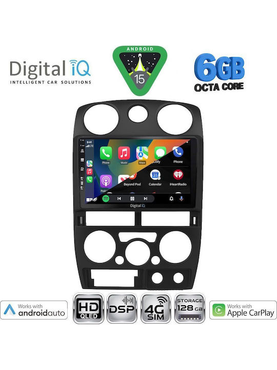 Digital IQ Car Audio System Isuzu D-Max 2008-2012 Bluetooth USB WiFi GPS Apple CarPlay Android Auto with 9" Touch Screen