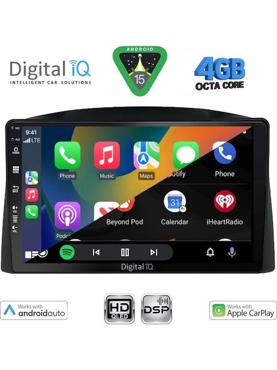 Digital IQ Car Audio System for Jeep Grand Cherokee 2005-2007 Bluetooth USB WiFi GPS Apple CarPlay Android Auto with 10" Touch Screen