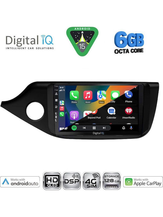 Digital IQ Car Audio System for Kia Ceed 2012-2018 Bluetooth USB WiFi GPS Apple CarPlay Android Auto with 9" Touch Screen