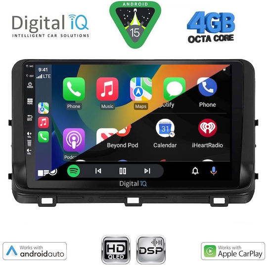 Digital IQ Car Audio System for Kia Ceed / XCeed 2018-2022 (Bluetooth/USB/WiFi/GPS/Apple CarPlay/Android Auto) with 10" Touch Screen