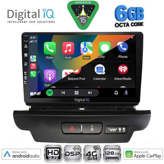 Digital IQ Ηχοσύστημα Αυτοκινήτου για Kia Ceed / XCeed 2018-2022 (Bluetooth/USB/WiFi/GPS/Apple-Carplay/Android-Auto) με Οθόνη Αφής 9"