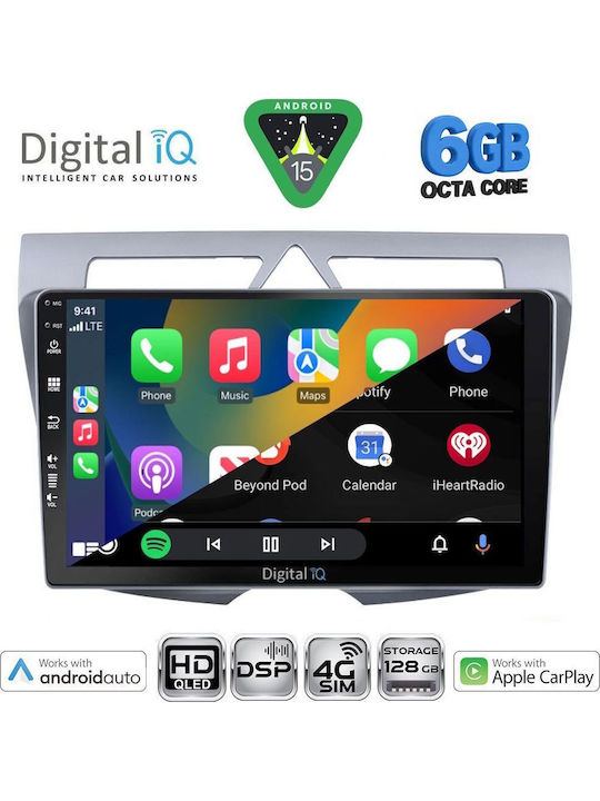 Digital IQ Car Audio System for Kia Picanto 2008-2011 Bluetooth USB WiFi GPS Apple CarPlay Android Auto with 9" Touch Screen