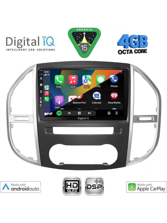Digital IQ Car Audio System for Mercedes-Benz Vito / Viano Bluetooth USB WiFi GPS Apple CarPlay Android Auto with 10" Touch Screen