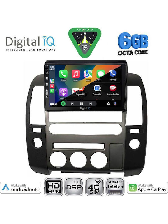 Digital IQ Car Audio System for Nissan Navara 2006-2011 Bluetooth USB WiFi GPS Apple CarPlay Android Auto with 9" Touch Screen