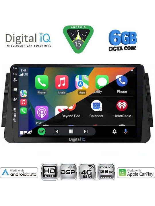 Digital IQ Car Audio System for Nissan Micra Bluetooth USB WiFi GPS Apple CarPlay Android Auto with 9" Touch Screen