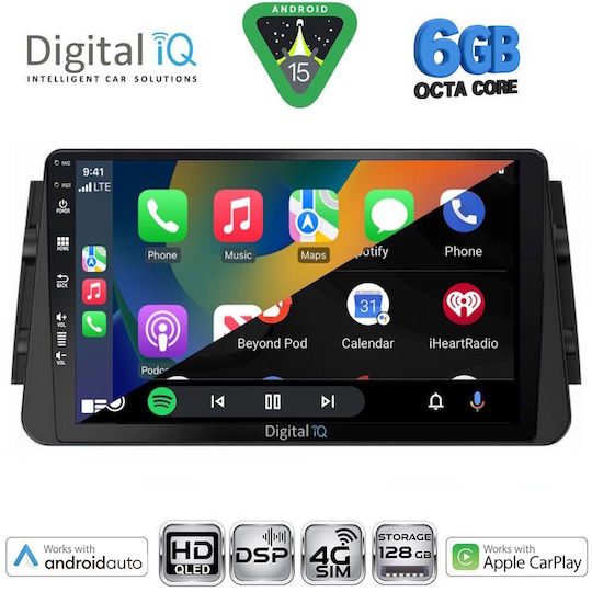 Digital IQ Car Audio System for Nissan Micra Bluetooth USB WiFi GPS Apple CarPlay Android Auto with 9" Touch Screen