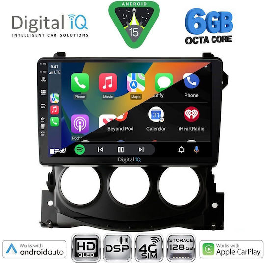 Digital IQ Car Audio System for Nissan 370Z 2009-2012 Bluetooth USB WiFi GPS Apple CarPlay Android Auto with 9" Touch Screen