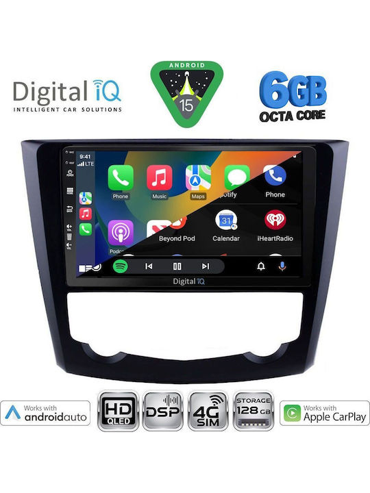 Digital IQ Car Audio System for Renault Kadjar 2015-2022 (Bluetooth/USB/WiFi/GPS/Apple CarPlay/Android Auto) with 9" Touch Screen