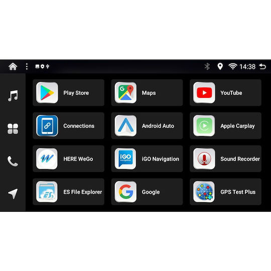 Digital IQ Car Audio System for Smart ForTwo 2015 (Bluetooth/USB/WiFi/GPS/Apple CarPlay/Android Auto) with 9" Touch Screen