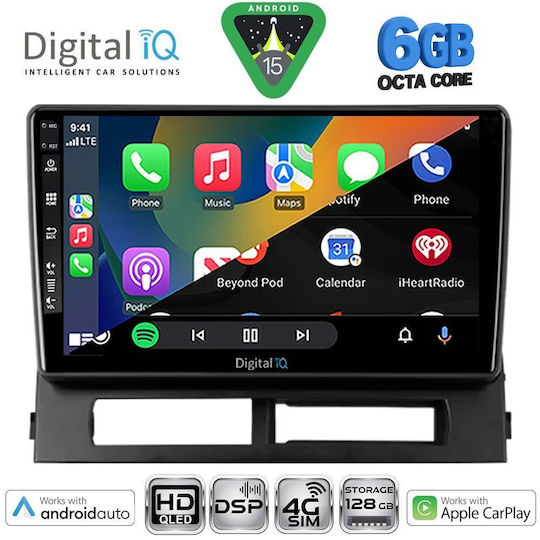 Digital IQ Car Audio System for Toyota Prius 2003-2009 Bluetooth USB WiFi GPS Apple CarPlay Android Auto with 9" Touch Screen