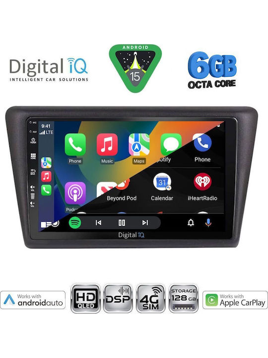 Digital IQ Car Audio System for Skoda Rapid 2014-2019 (Bluetooth/USB/WiFi/GPS/Apple CarPlay/Android Auto) with 9" Touch Screen