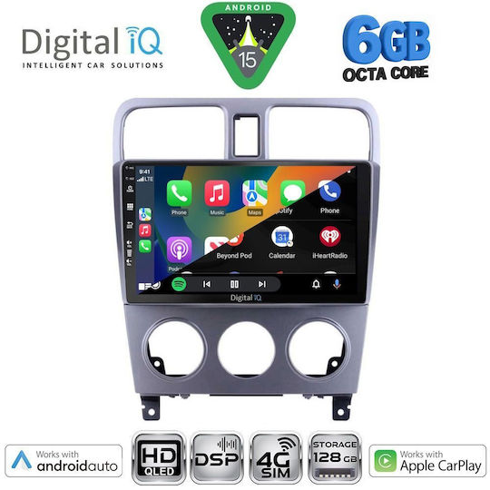 Digital IQ Ηχοσύστημα Αυτοκινήτου για Subaru Forester 2002-2008 (Bluetooth/USB/WiFi/GPS/Apple-Carplay/Android-Auto) με Οθόνη Αφής 9"