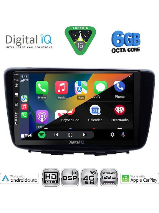 Digital IQ Car Audio System for Suzuki Baleno 2016-2022 Bluetooth USB WiFi GPS Apple CarPlay Android Auto with 9" Touch Screen