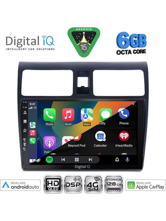 Digital IQ Ηχοσύστημα Αυτοκινήτου για Suzuki Swift 2005-2011 (Bluetooth/USB/WiFi/GPS/Apple-Carplay/Android-Auto) με Οθόνη Αφής 10"