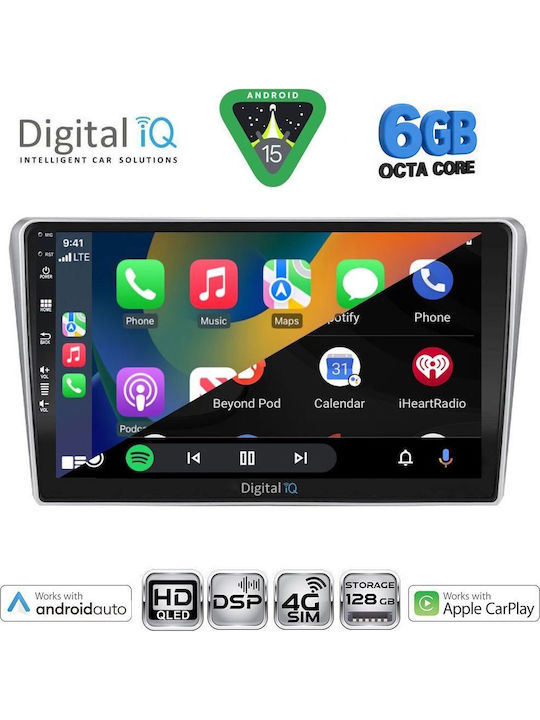 Digital IQ Car Audio System for Toyota Avensis 2003-2009 Bluetooth USB WiFi GPS Apple CarPlay Android Auto with 9" Touch Screen
