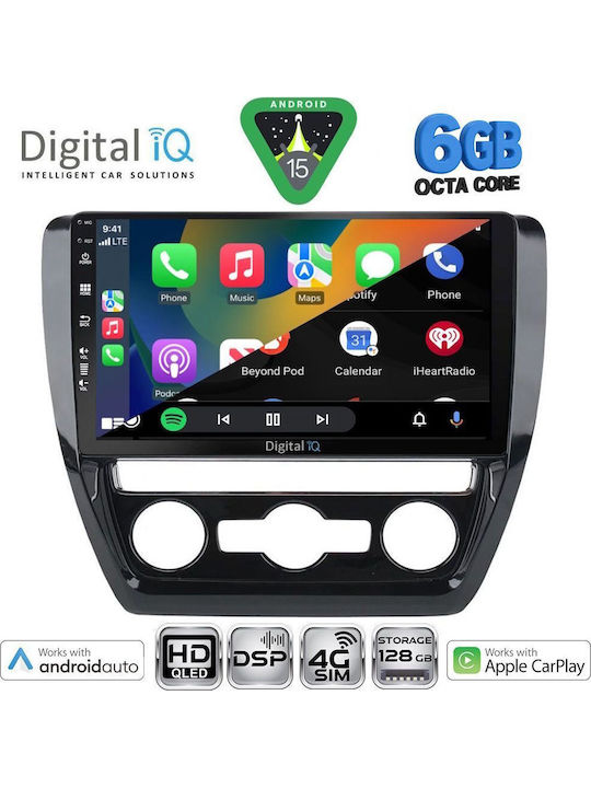 Digital IQ Car Audio System for Volkswagen Jetta 2010-2016 Bluetooth USB WiFi GPS Apple CarPlay Android Auto with 10" Touch Screen