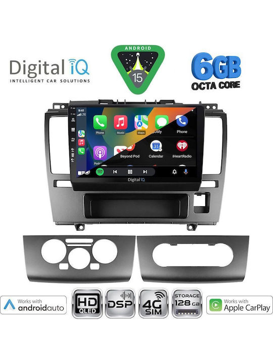 Digital IQ Car Audio System for Nissan Tiida 2004-2013 Bluetooth USB WiFi GPS Apple CarPlay Android Auto with 9" Touch Screen