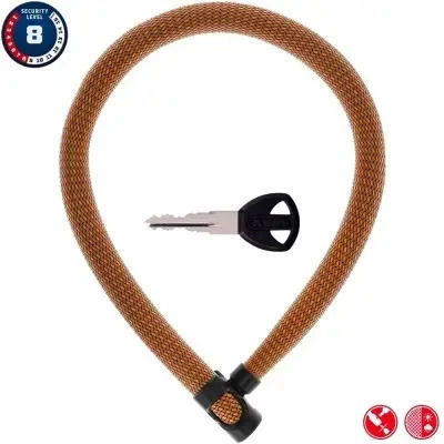 Верига за заключване Abus Ivytex 7210 Цвят Черен Дължина 85 см