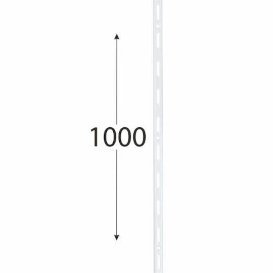 Единичен Релса 1000мм Бял