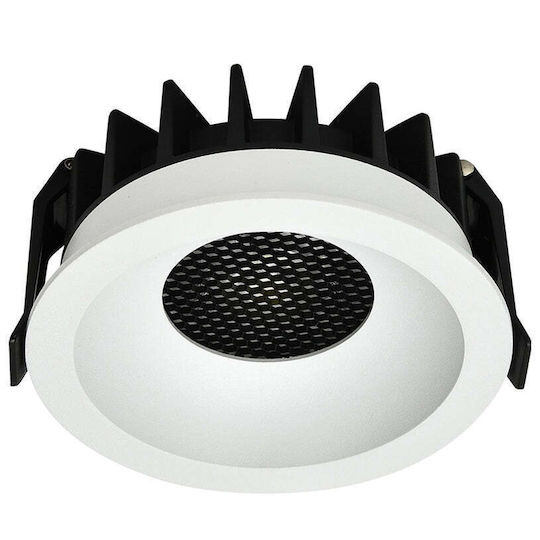 Optonica Led Cob 10W CCT Runde Weiße Wandmontierte Außenbeleuchtung Optonica Led Cob 10W CCT Runde Weiße Wandmontierte Außenbeleuchtung