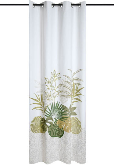 Curtain With Grommets Green 140x260cm