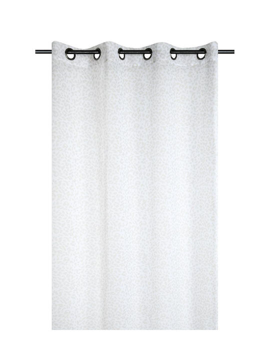 Κουρτίνα με Τρουκς Curtain Λευκή 140x260εκ.