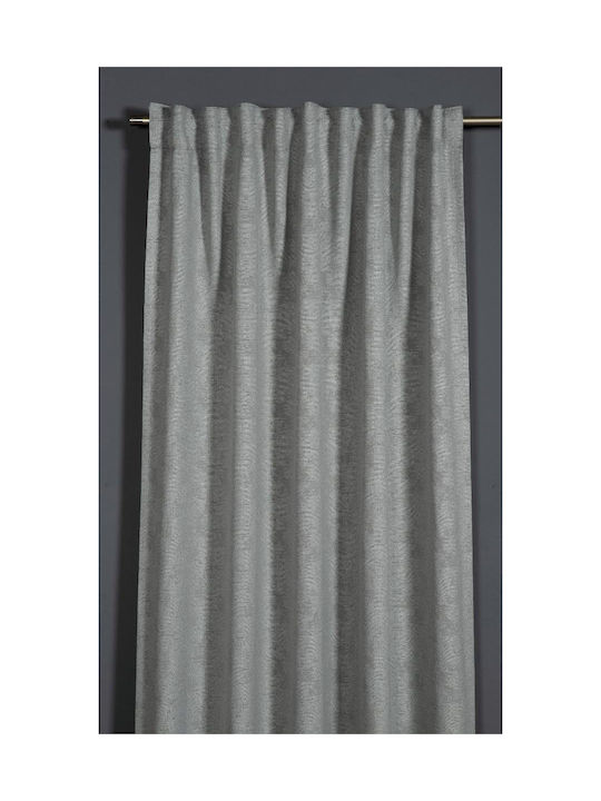 Blackout Curtain with Tunnel Grey 135x175cm