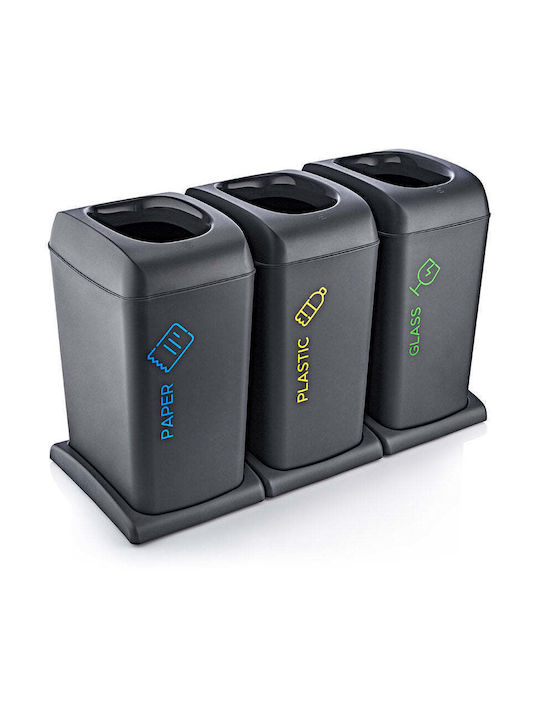 Horecano Plastic Waste Bin Grey 40lt