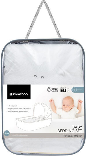Kikka Boo Set pentru leagăn Sleepy Sheep Alb 6 buc