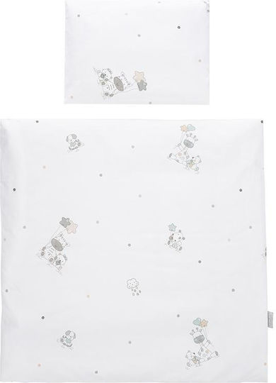 Lorelli Комплект за количка Ranforce Eva Giraffe Бял 5 бр
