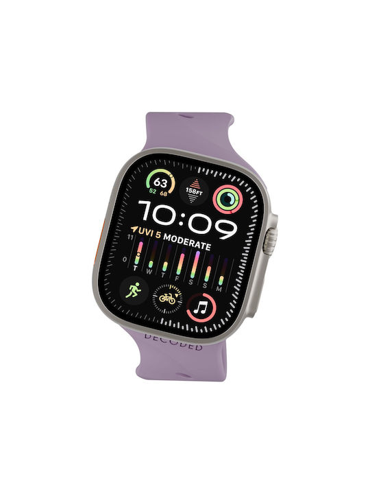 Decoded Silicone Ares Splice Strap 44 46 49mm Purple Haze