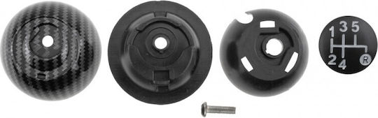 NTY Buton schimbător viteze pentru Fiat 500 2007+ Negru
