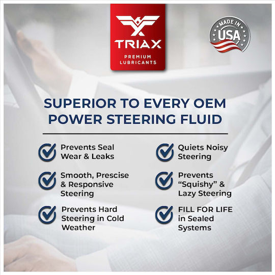 Ulei Servodirecție Verde Full Sintetic Triax OEM Synthetic Power Steering Fluid 946 Ml