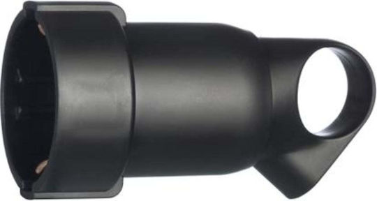 Socket 2p+t 16a Black Ring