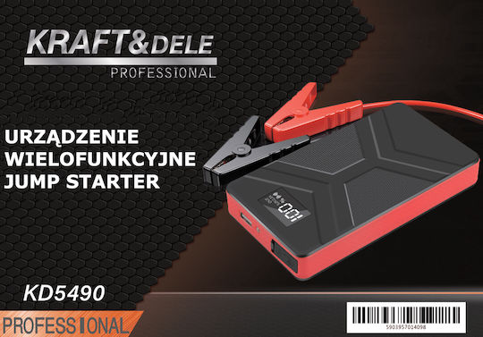 Kraft & Dele Portabil Starter Baterie Auto 10000mAh cu Banca de alimentare / USB