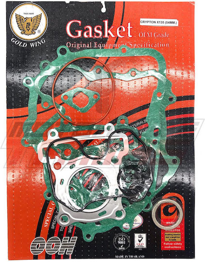 Ooh Motorcycle Gaskets Accessories General Repair Flanges Set 54mm for Yamaha Crypton X 135 Goldwing 55633020